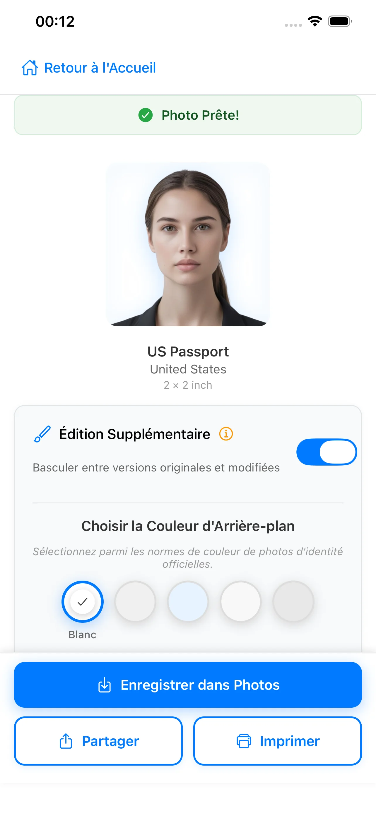 Apercu du resultat final PhotoID