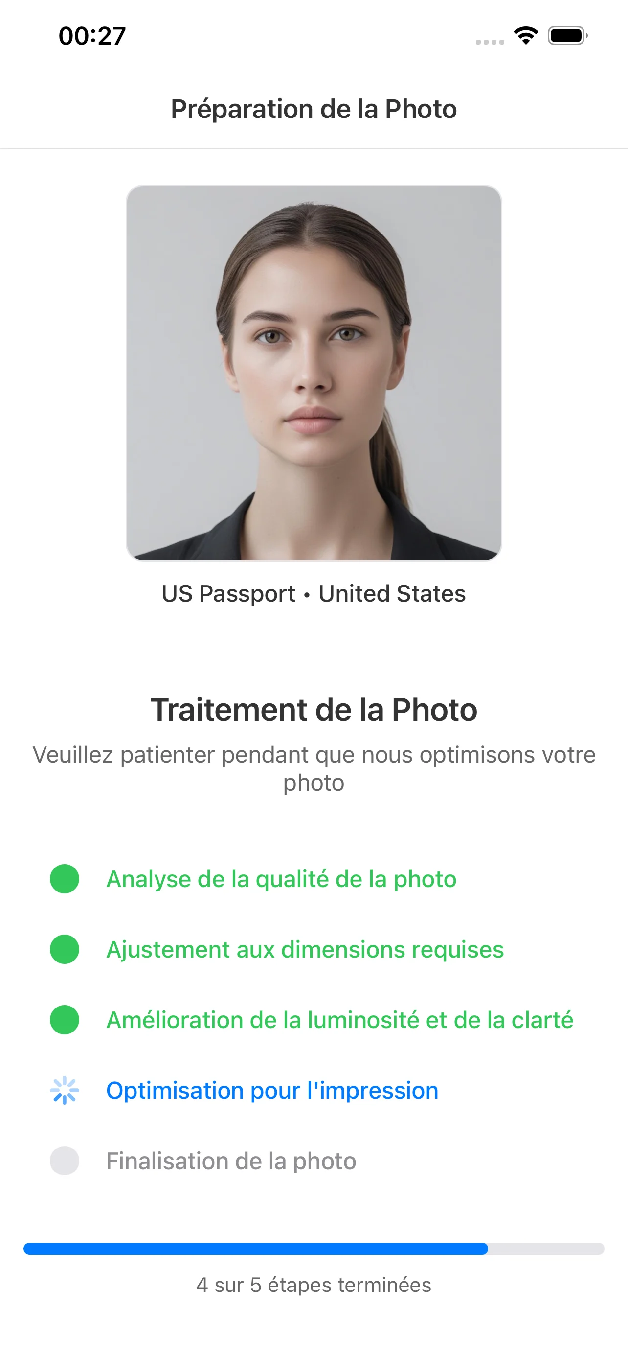 Preparation de la photo