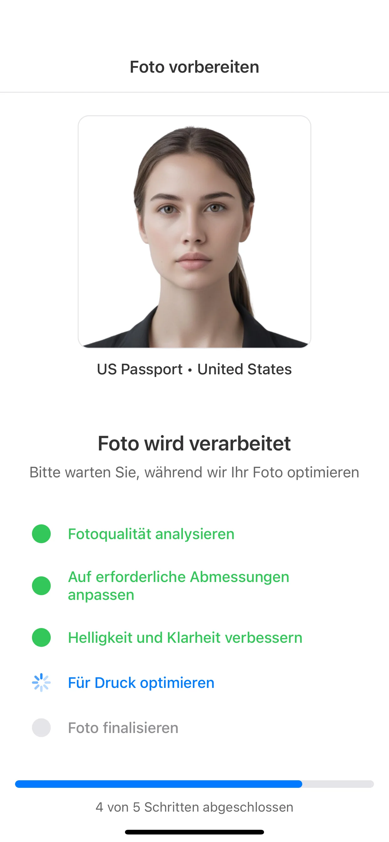 In PhotoID aufnehmen
