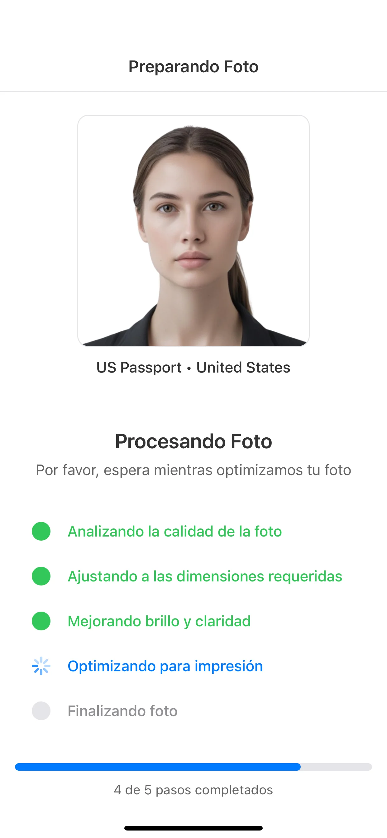 Preparar la foto